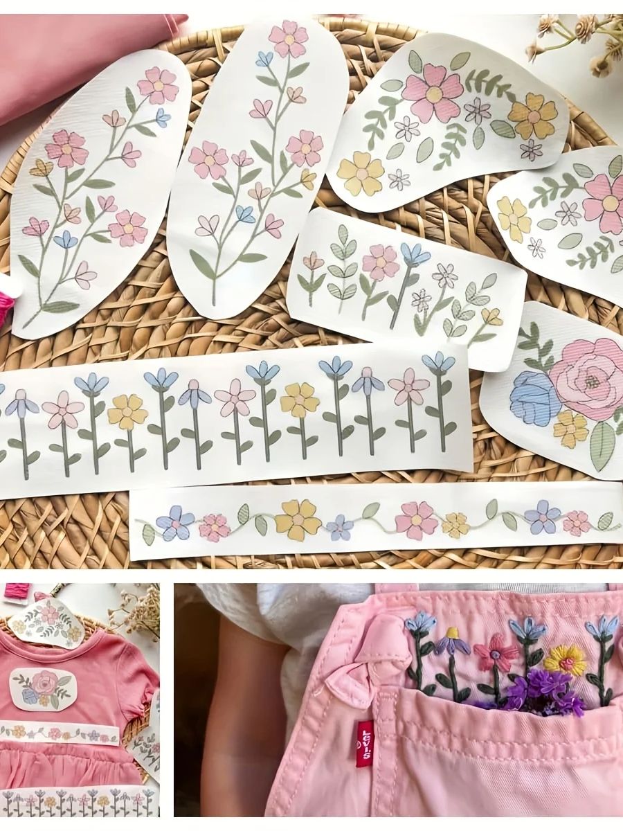 Embroidery Meaning - 1 Juego de 8 Uds. De