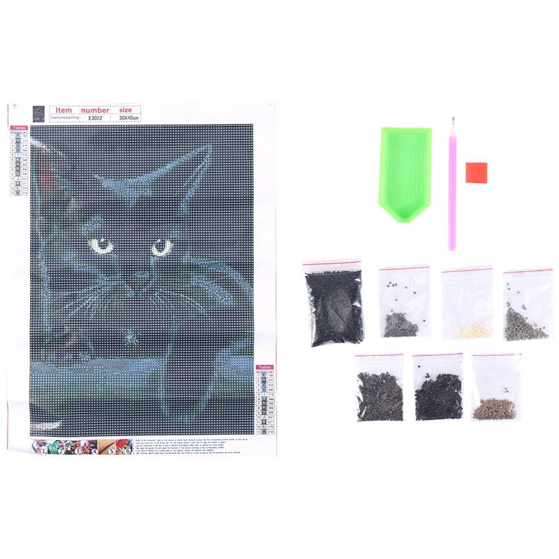 Embroidery Cat - Pintura de Diamantes A84X - Gato