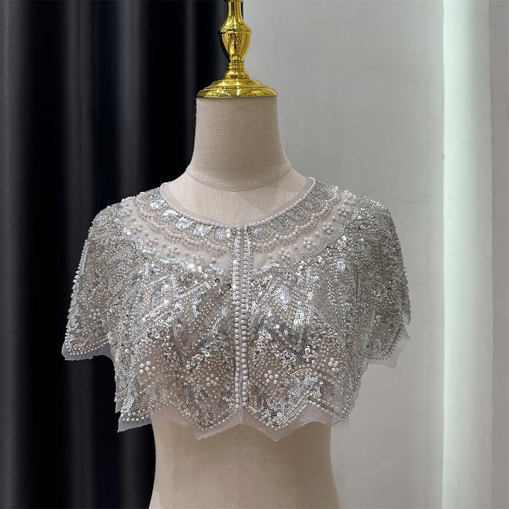 Embroidery Shawl - Chal de Lentejuelas Vintage con Adornos