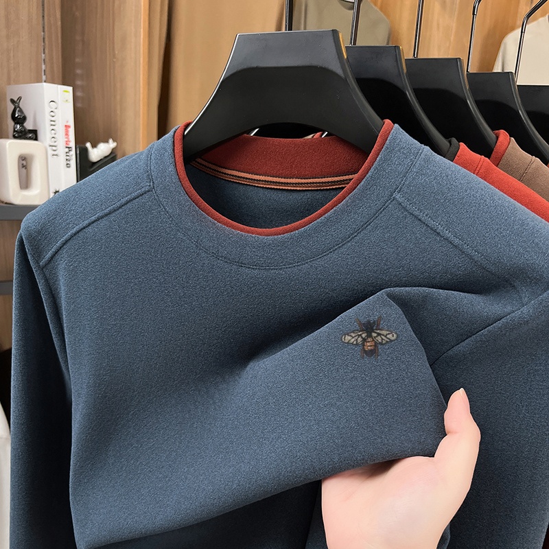 Embroidery Tshirt - Camiseta de manga larga para hombre,