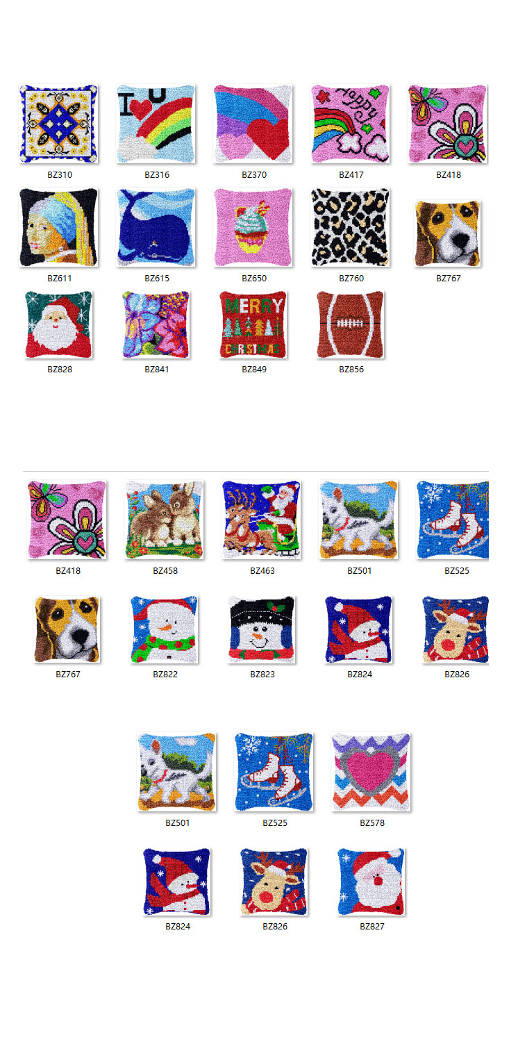 Printed Embroidery Kit - Kit de gancho de pestillo de