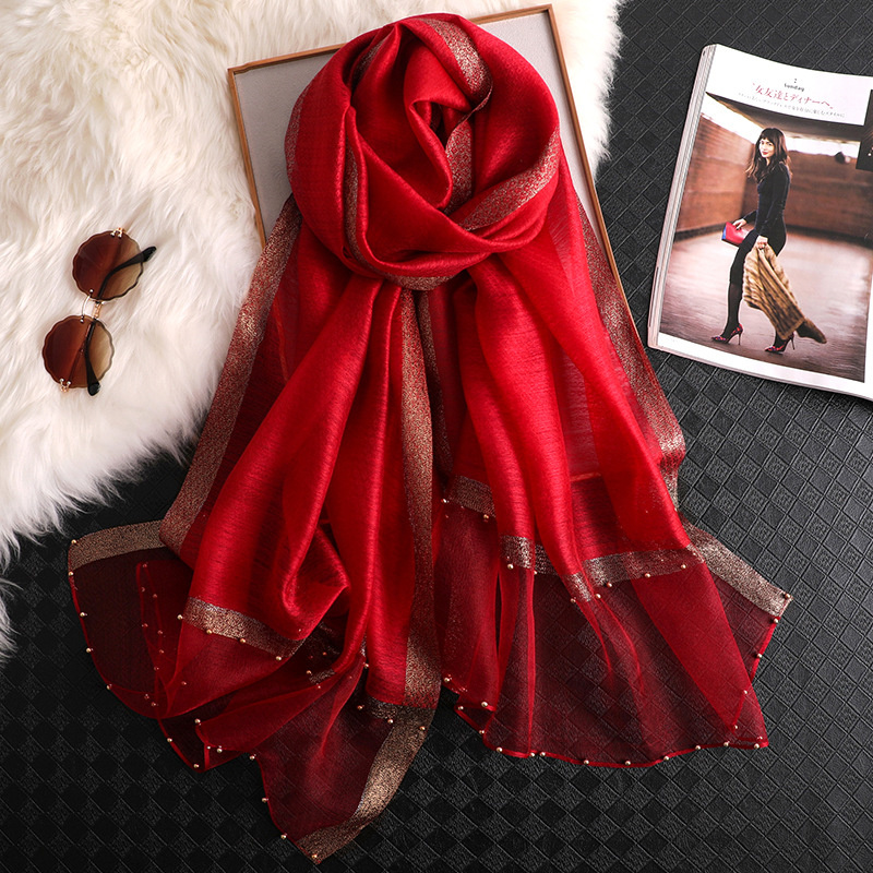 Embroidery Shawl - 2024 Bufanda chal de seda de