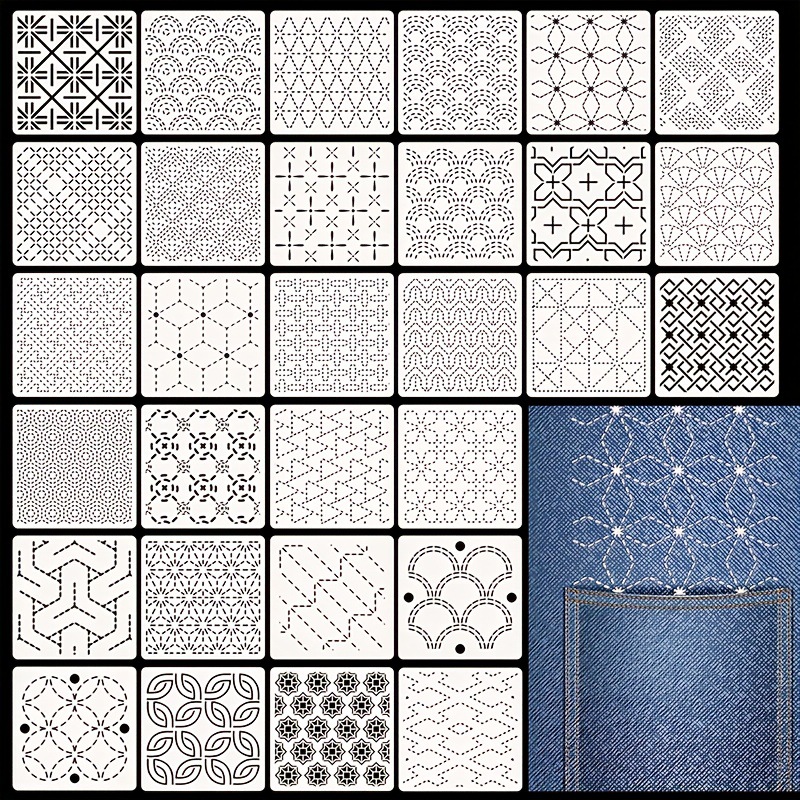 Embroidery And Quilting - 30 Uds plantillas de bordado patrones