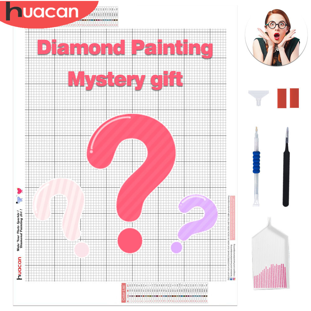 Embroidery X Pattern - HUACAN-pintura con diamantes DIY, regalo misterioso,