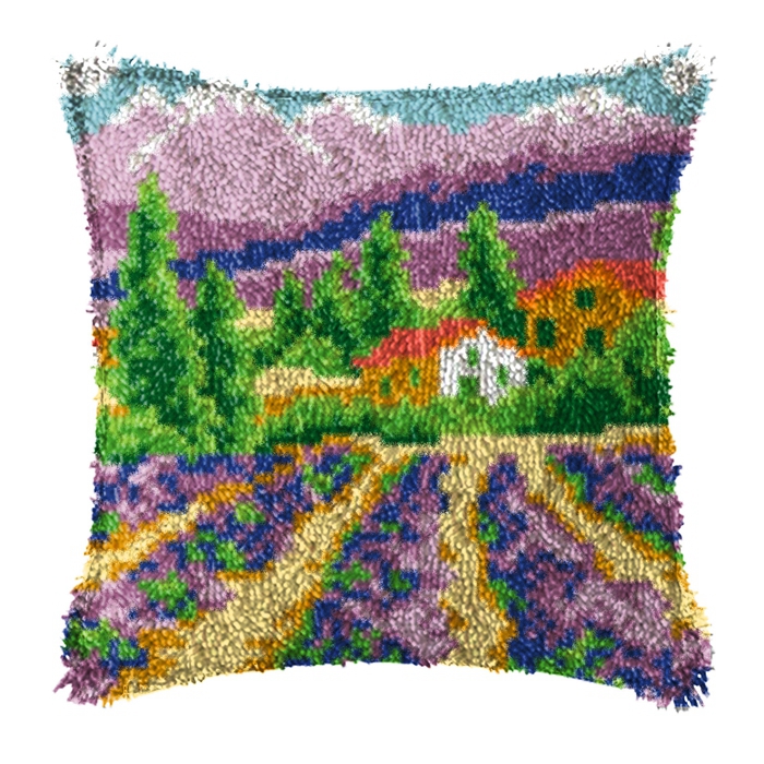 Funda de cojín de la serie Lat - Printed Embroidery Kit reseña y precio