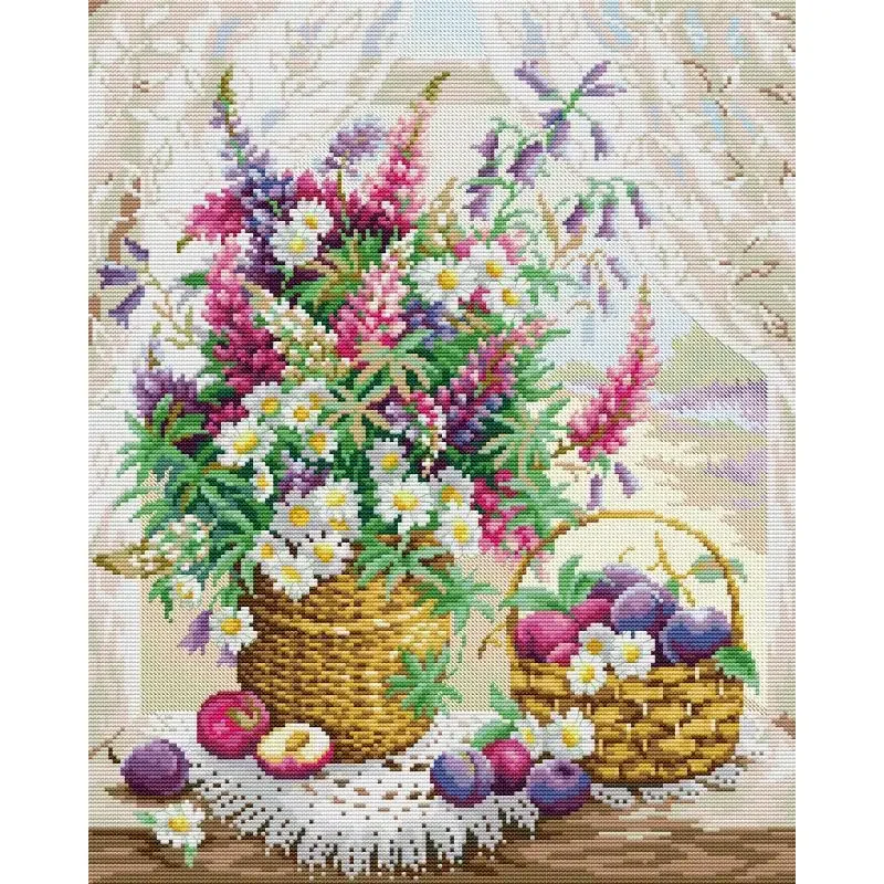 Alféizar de ventana cesta de f - Embroidery X Pattern reseña y precio