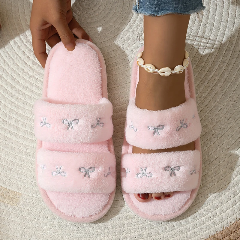 Pantuflas de moda con lazo bor - Embroidery Design Free reseña y precio