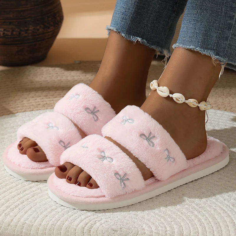 Pantuflas de moda con lazo bor - Embroidery Design Free reseña y precio