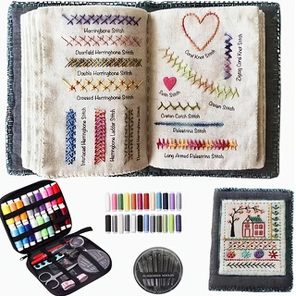 Kit de bordado y patchwork, li - Needle Book Organizer reseña y precio