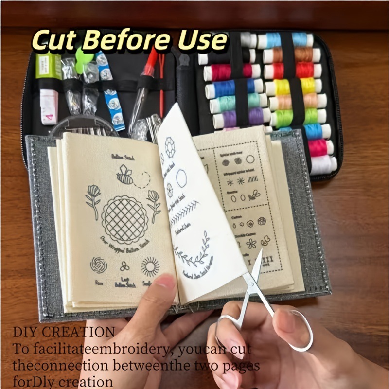 Kit de bordado y patchwork, li - Needle Book Organizer reseña y precio