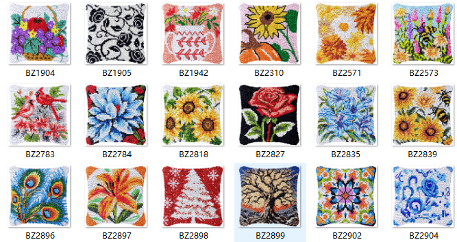 Kit de gancho de pestillo de a - Printed Embroidery Kit reseña y precio