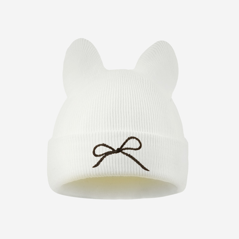 Gorro de punto con orejas de g - Embroidery Cat reseña y precio
