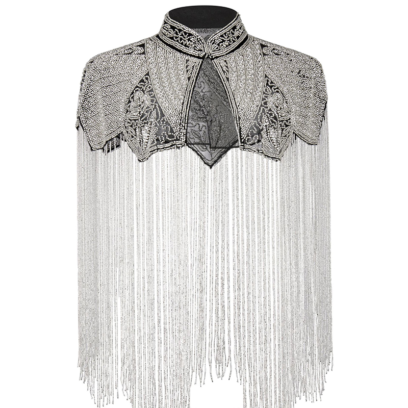 Chal Delicado con Cuentas y Bo - Embroidery Shawl reseña y precio