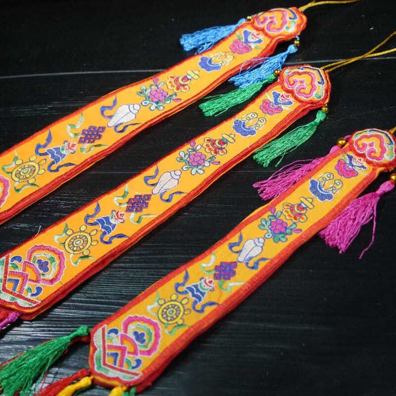 Ocho banderas auspiciosas hech - Embroidery Handicraft reseña y precio