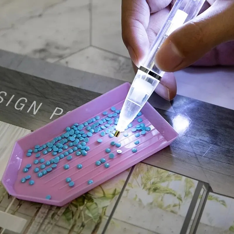 Lápiz de Diamantes con Luz LED - Embroidery Handicraft reseña y precio