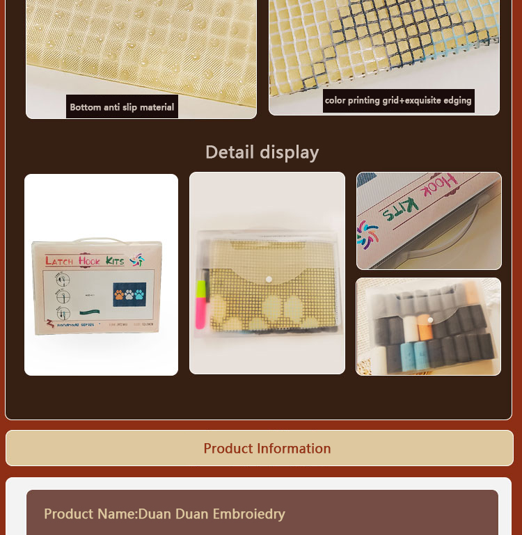 Kit de gancho de pestillo de g - Printed Embroidery Kit reseña y precio