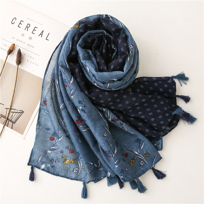 Bufanda Hijab con estampado de - Embroidery Shawl reseña y precio