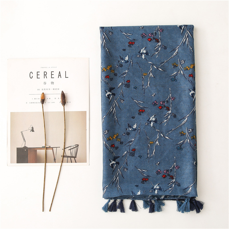 Bufanda Hijab con estampado de - Embroidery Shawl reseña y precio