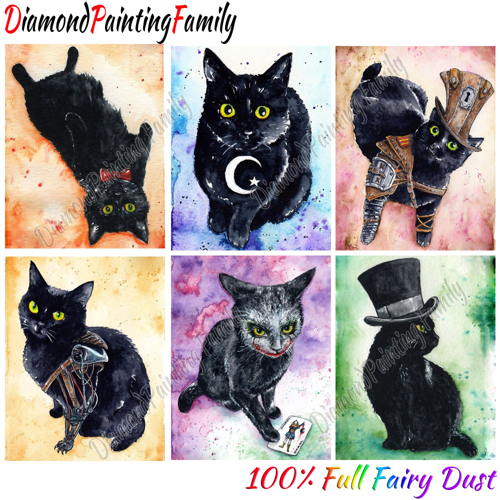 Familia de pintura de diamante - Embroidery Cat reseña y precio