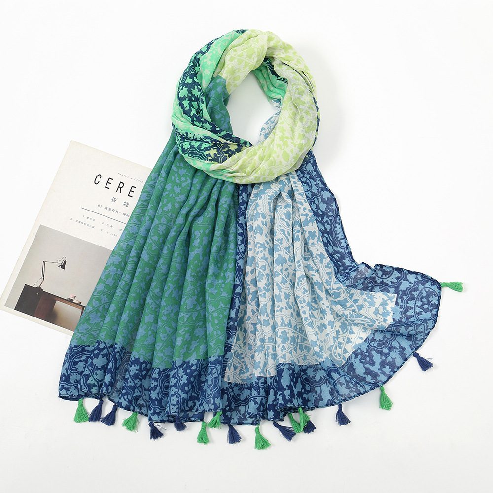 Moda Primavera Verano fina vis - Embroidery Shawl reseña y precio