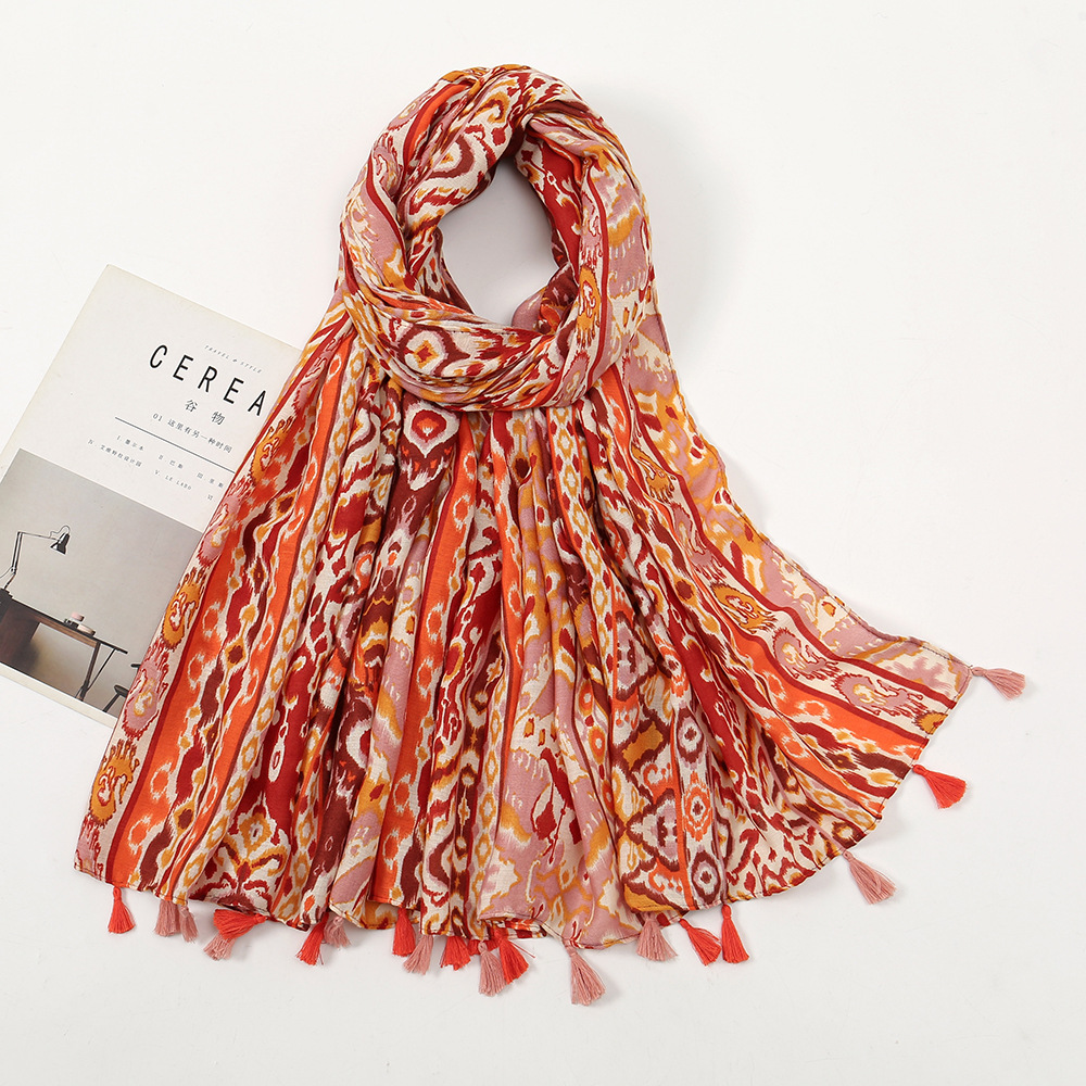 Moda Primavera Verano fina vis - Embroidery Shawl reseña y precio