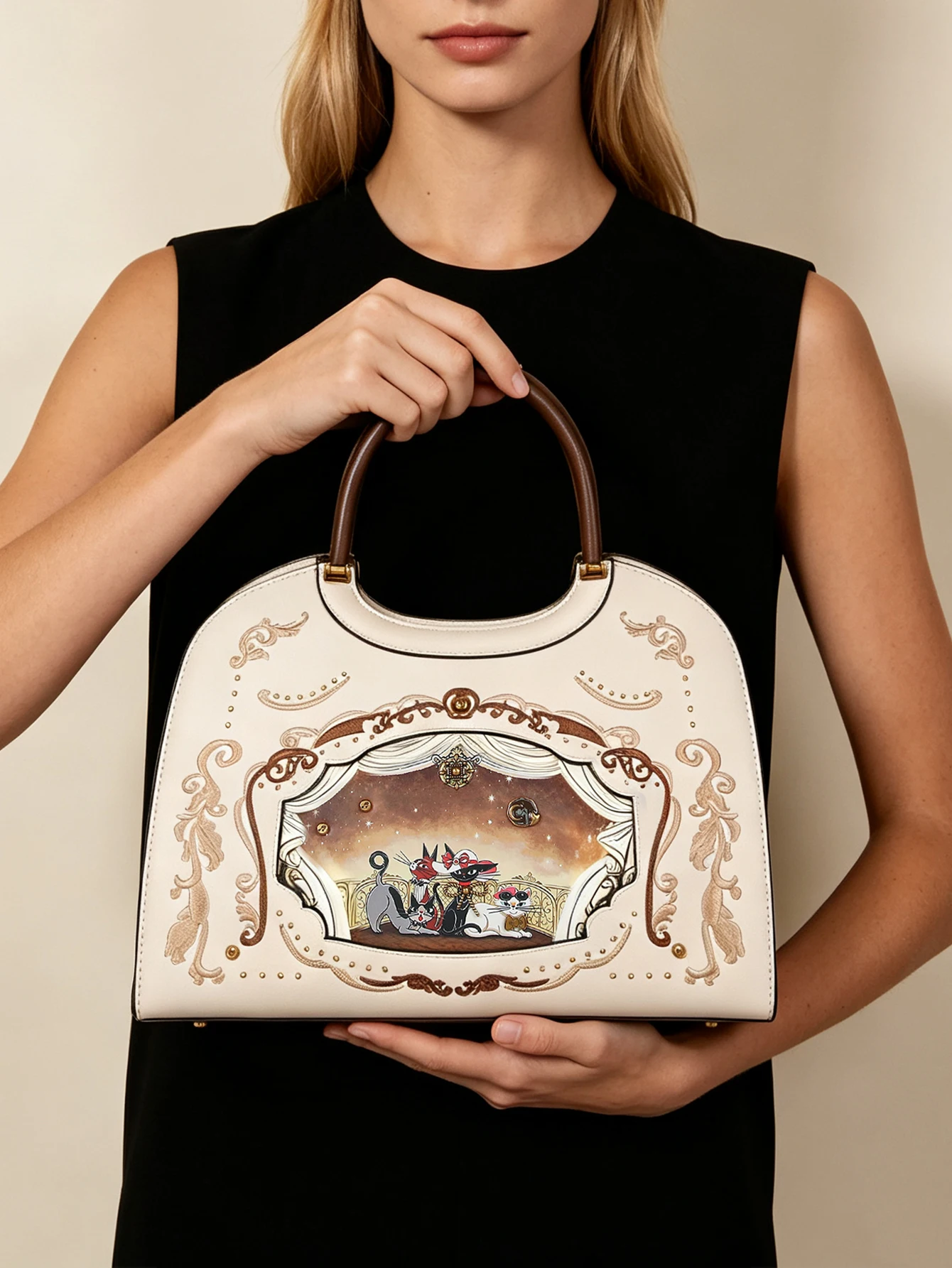 Bolso de Mano Versátil y Vinta - Embroidery Cat reseña y precio