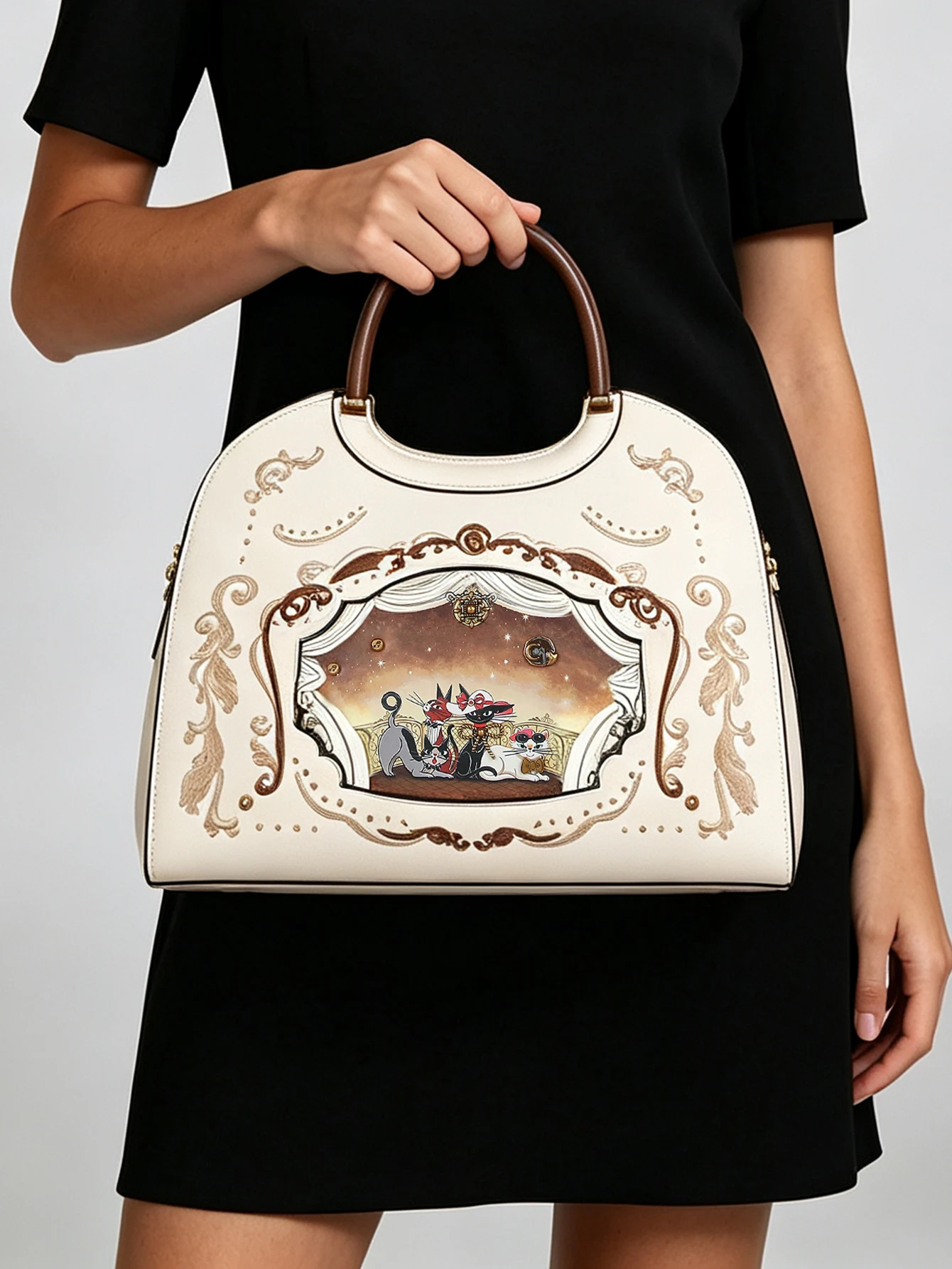Bolso de Mano Versátil y Vinta - Embroidery Cat reseña y precio