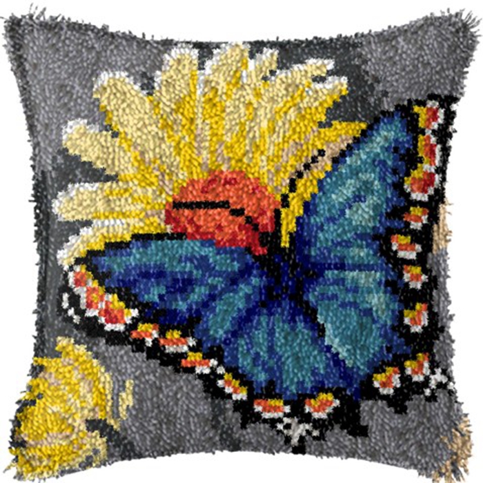 Smyrna-Kit de gancho de pestil - Printed Embroidery Kit reseña y precio