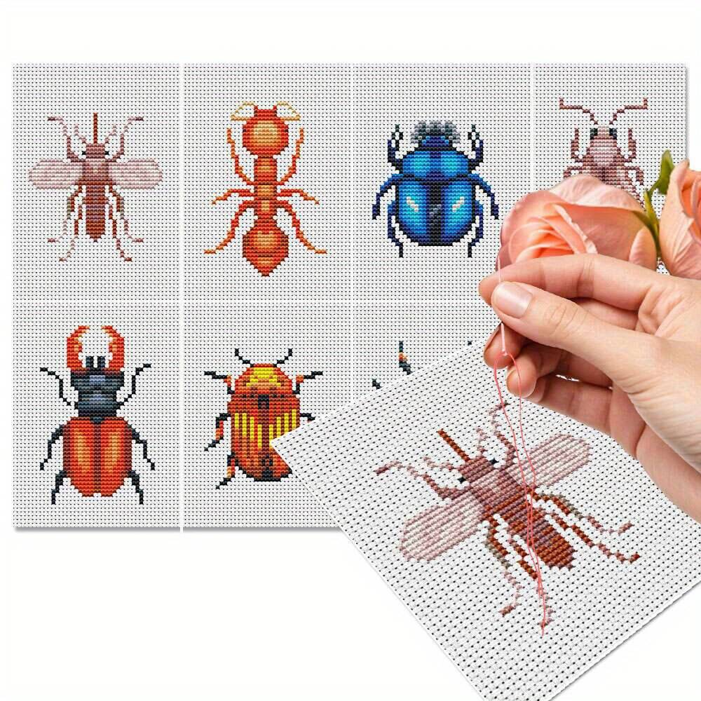 Kit de bordado de punto de cru - Embroidery X Pattern reseña y precio