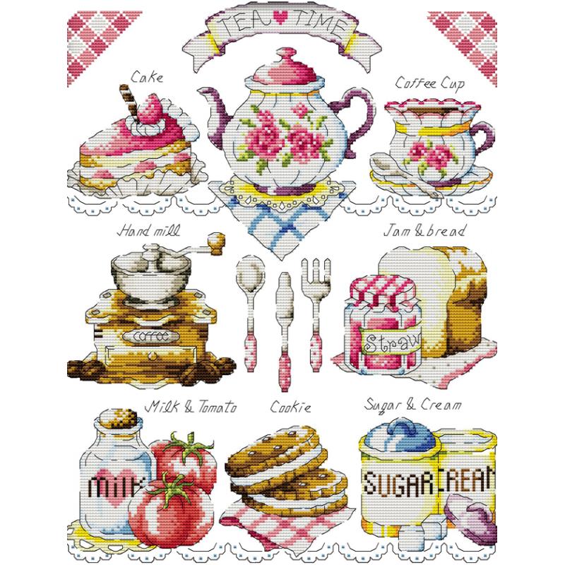 Patrón de postre de té de la t - Embroidery Meaning reseña y precio