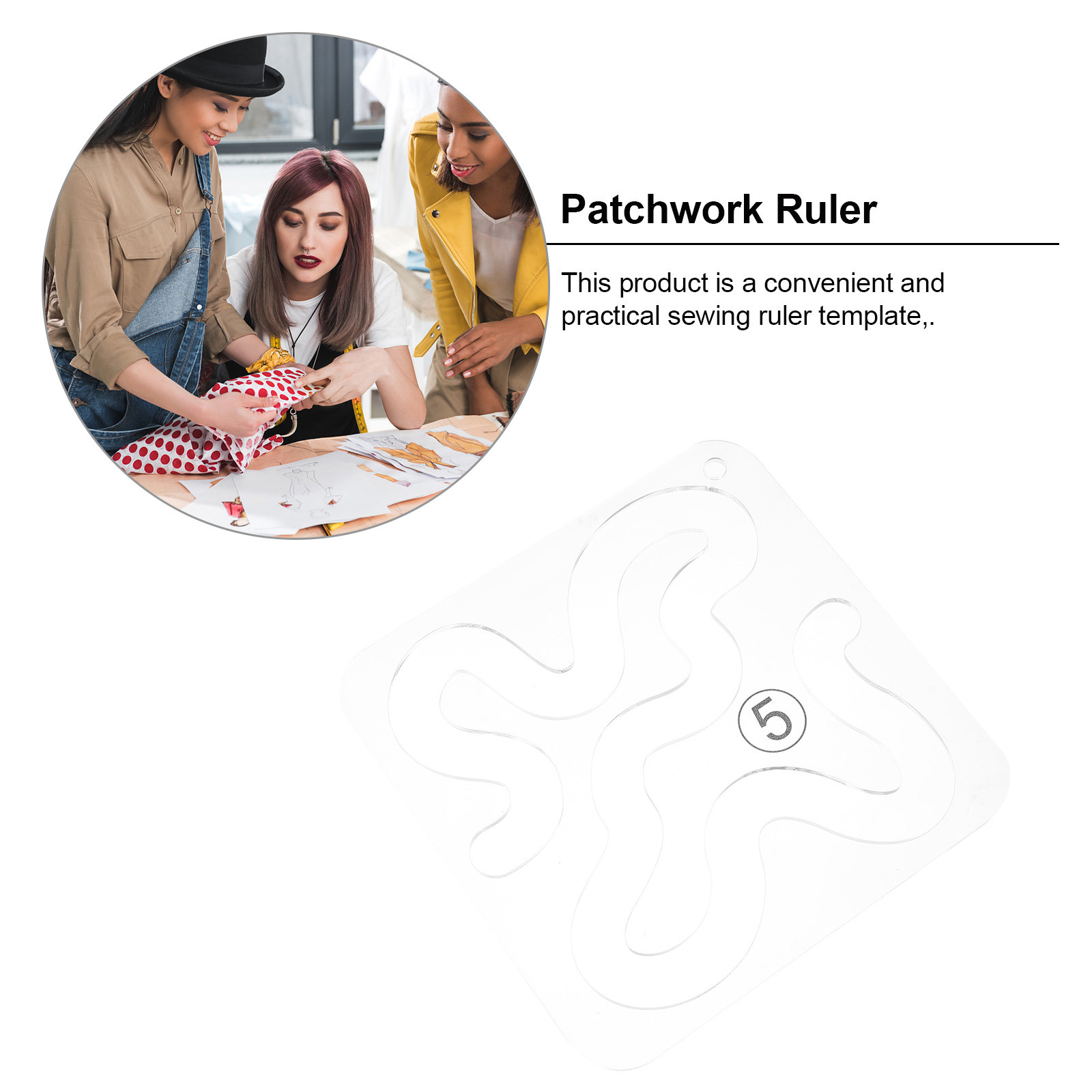 1 unidad de regla transparente - Embroidery And Quilting reseña y precio
