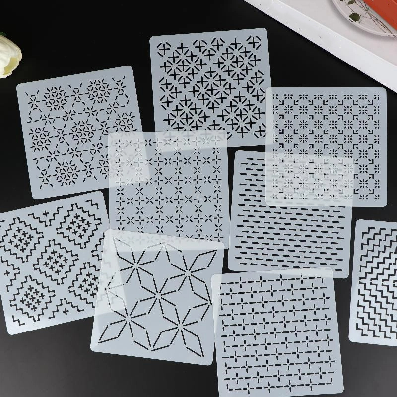 Plantillas de Bordado Sashiko  - Embroidery And Quilting reseña y precio