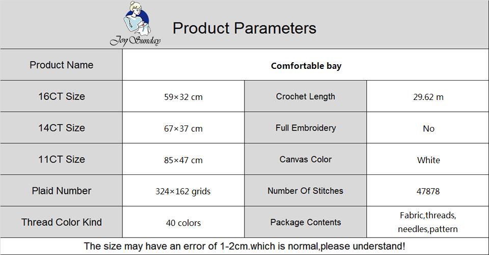 Conjunto de bordado de punto d - Embroidery X Pattern reseña y precio