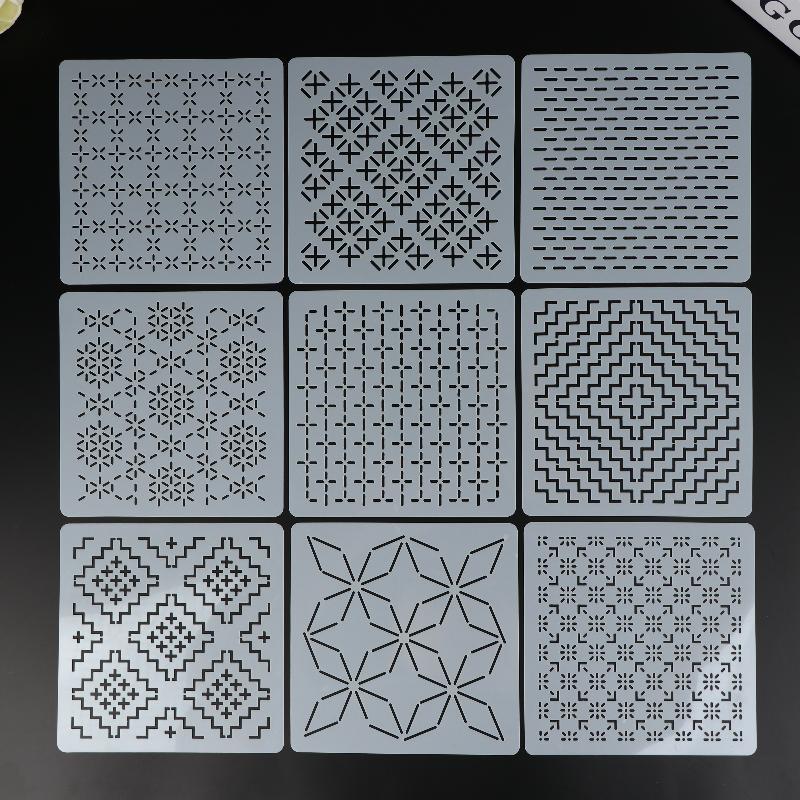 Plantilla de bordado Sashiko,  - Embroidery Handicraft reseña y precio