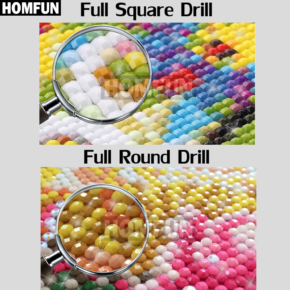 HOMFUN-Bordado de diamantes co - Embroidery X Pattern reseña y precio