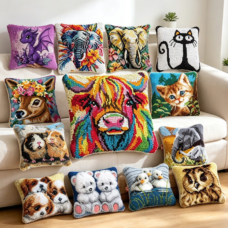 Kit de bordado con gancho de p - Printed Embroidery Kit reseña y precio