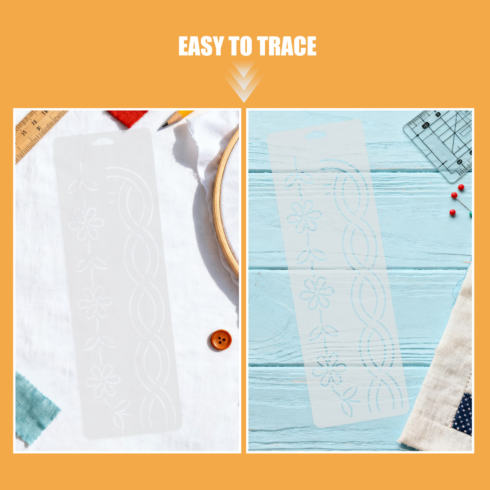 2 plantillas de bordes para ac - Embroidery And Quilting reseña y precio