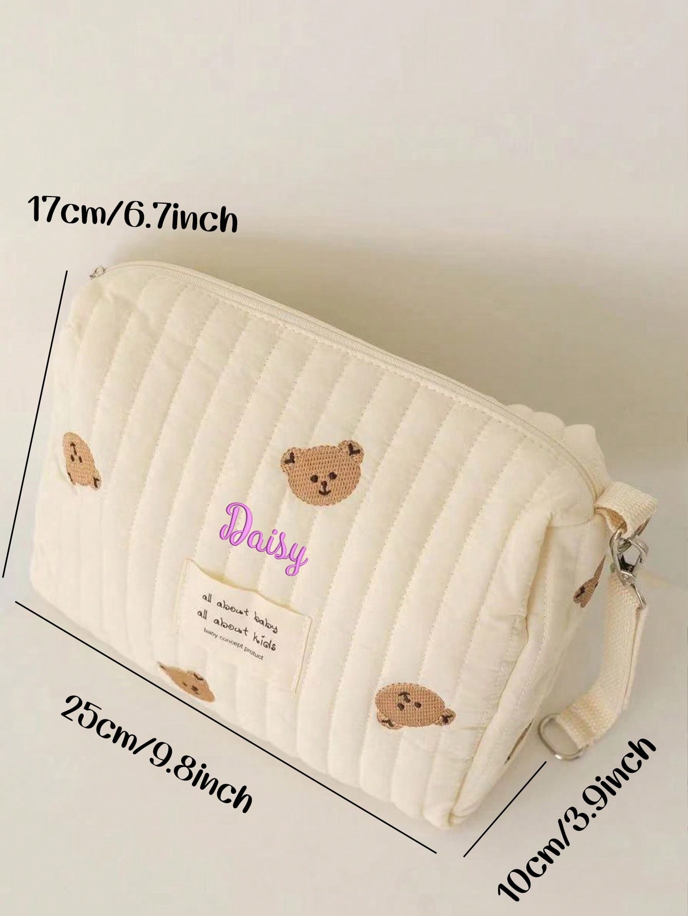 Bolsa de pañales para bebé con - Embroidery And Quilting reseña y precio